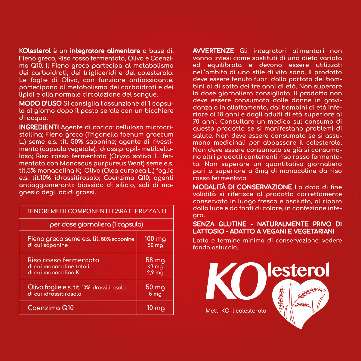 MONTENATURA Kolesterol  60 capsule vegetali