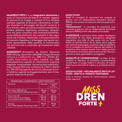 MONTENATURA MissDREN FORTE+ 30 capsule vegetali