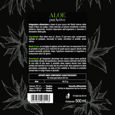 MONTENATURA <BR>ALOE purActive - Succo (Tripack 3x500 ml)